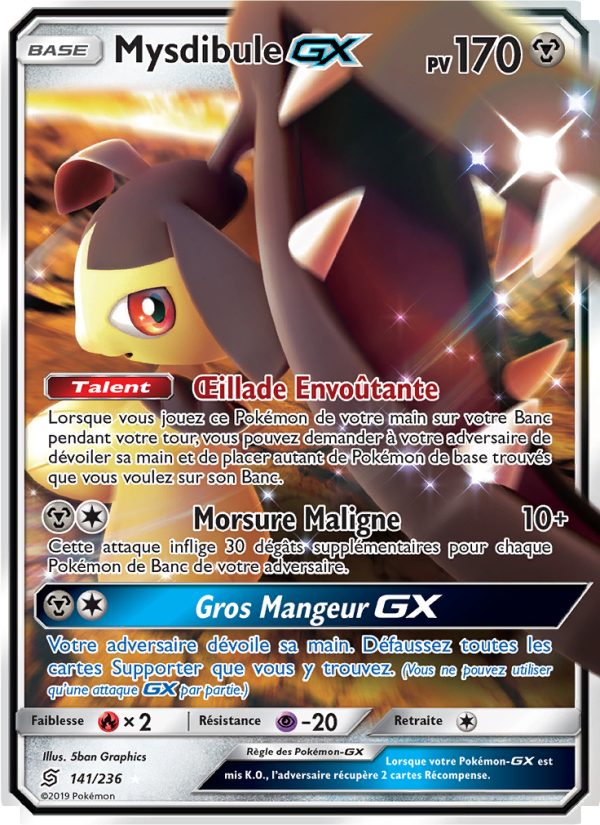 Mysdibule GX 141 — Unified Minds (French Pokémon TCG card)