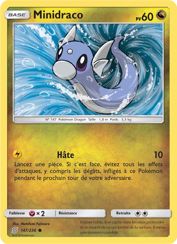 Minidraco 147 — Unified Minds (French Pokémon TCG card)