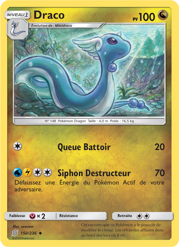 Draco 150 — Unified Minds (French Pokémon TCG card)