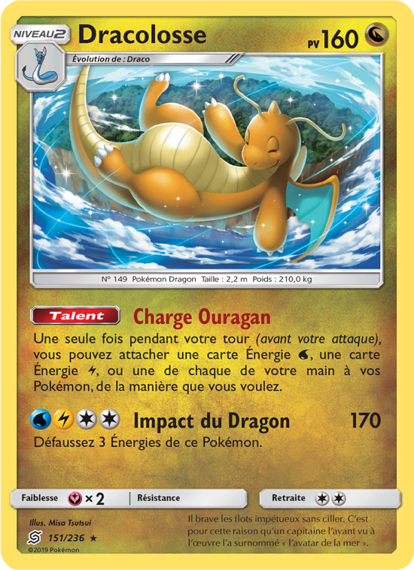 Dracolosse 151 — Unified Minds (French Pokémon TCG card)