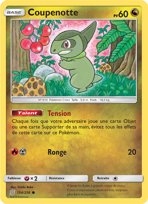 Coupenotte 154 — Unified Minds (French Pokémon TCG card)