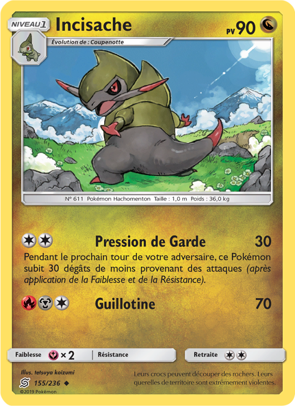 Incisache 155 — Unified Minds (French Pokémon TCG card)