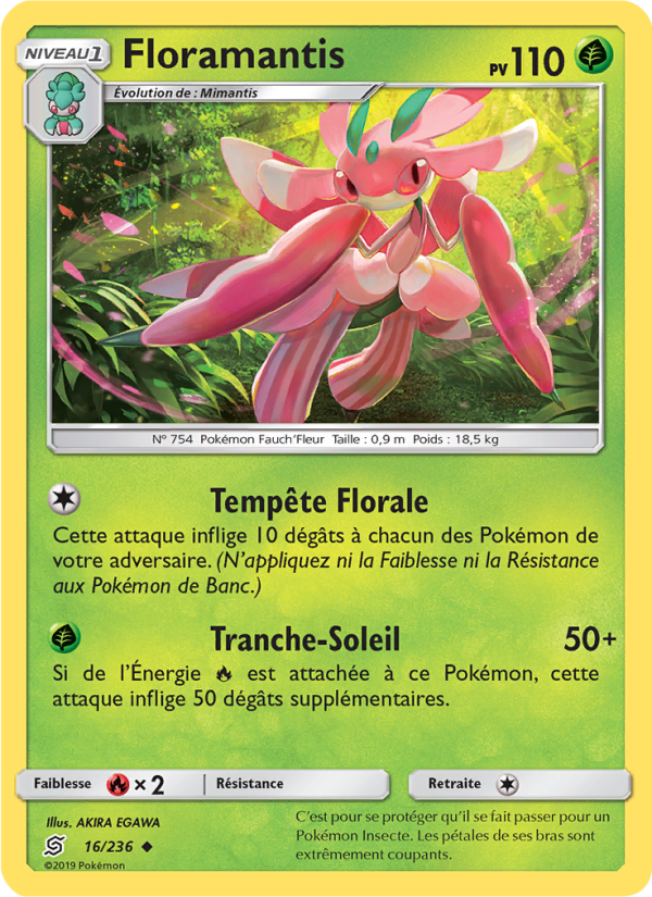 Floramantis 16 — Unified Minds (French Pokémon TCG card)