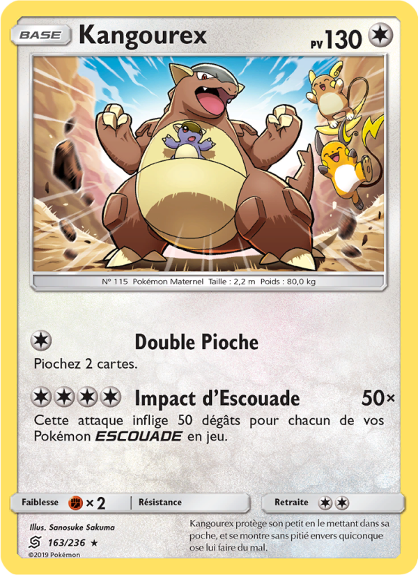 Kangourex 163 — Unified Minds (French Pokémon TCG card)