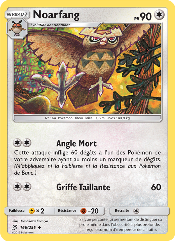 Noarfang 166 — Unified Minds (French Pokémon TCG card)