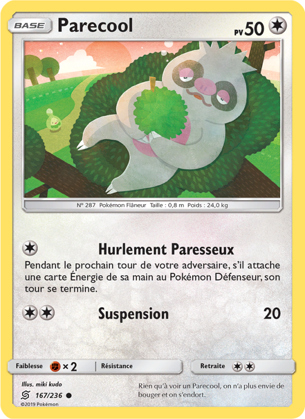 Parecool 167 — Unified Minds (French Pokémon TCG card)