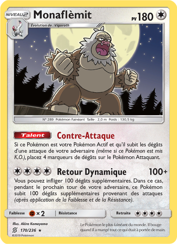 Monaflèmit 170 — Unified Minds (French Pokémon TCG card)