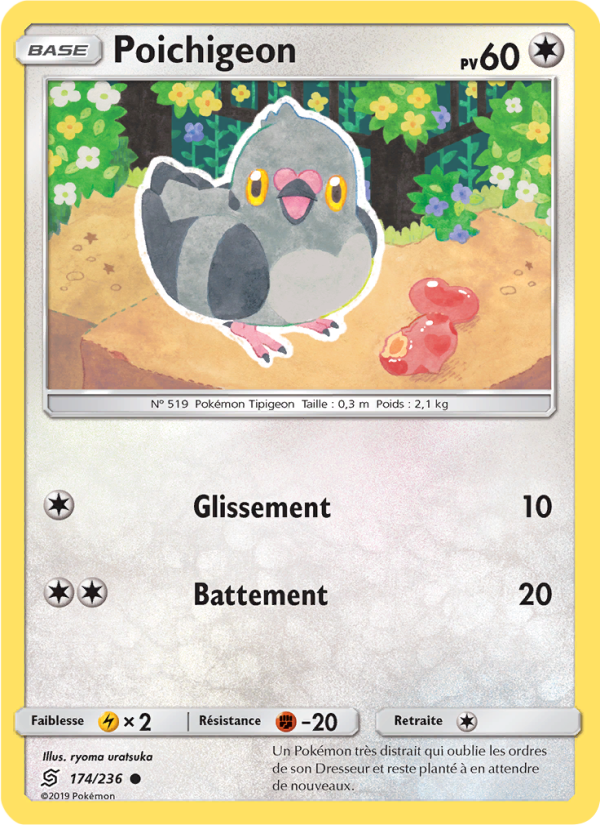 Poichigeon 174 — Unified Minds (French Pokémon TCG card)