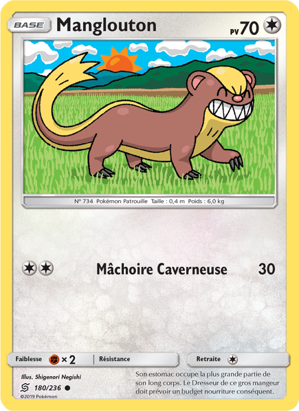 Manglouton 180 — Unified Minds (French Pokémon TCG card)