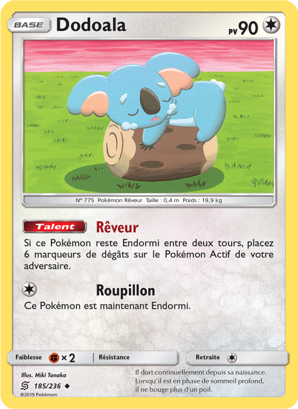 Dodoala 185 — Unified Minds (French Pokémon TCG card)