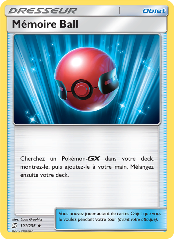 Mémoire Ball 191 — Unified Minds (French Pokémon TCG card)