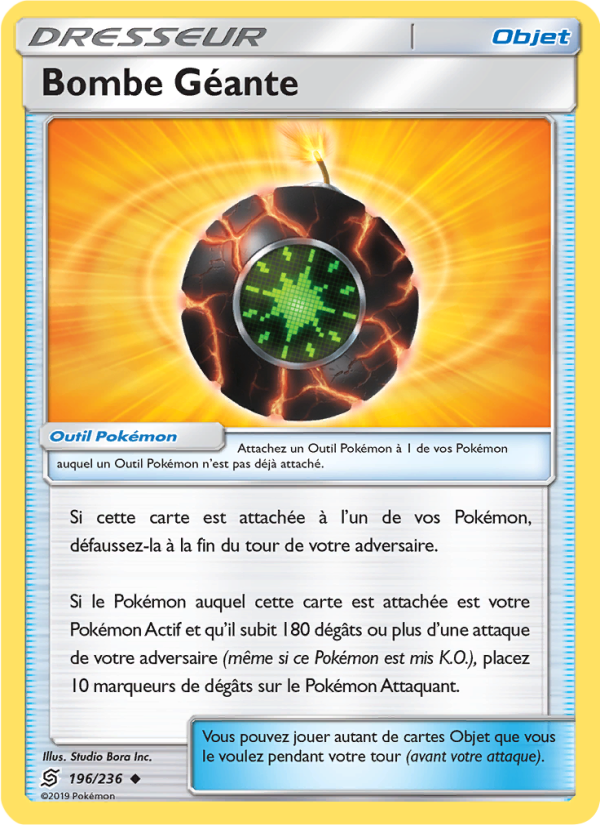Bombe Géante 196 — Unified Minds (French Pokémon TCG card)