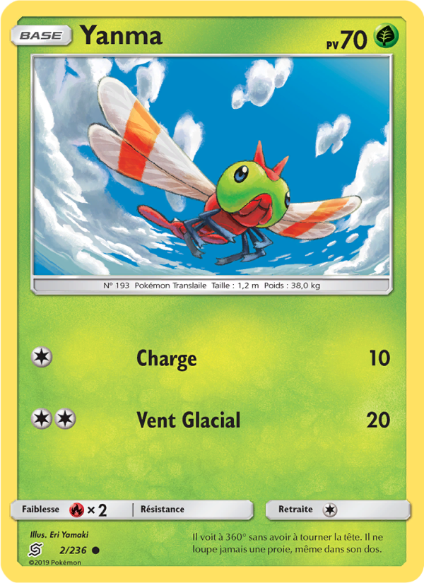 Yanma 2 — Unified Minds (French Pokémon TCG card)