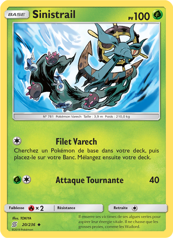 Sinistrail 20 — Unified Minds (French Pokémon TCG card)