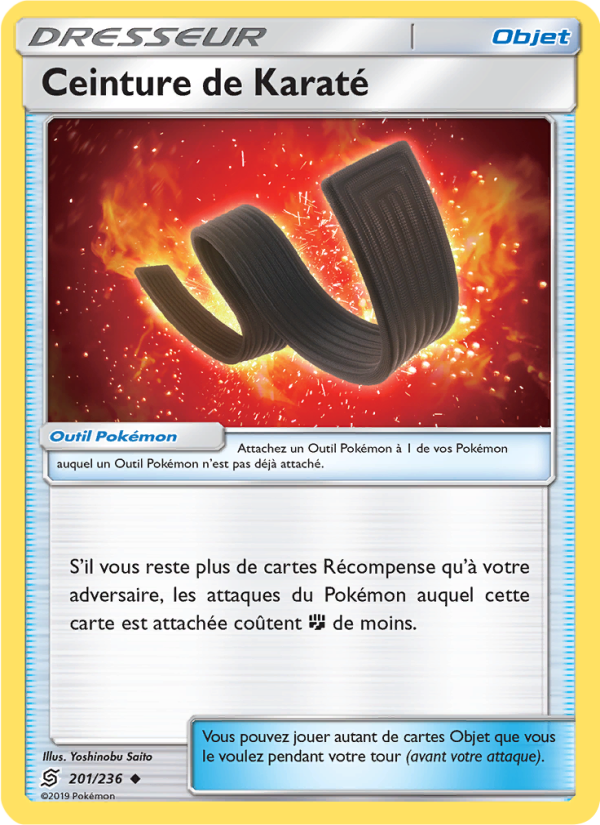 Ceinture de Karaté 201 — Unified Minds (French Pokémon TCG card)