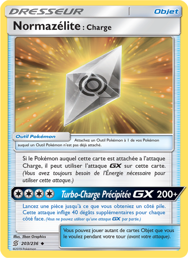 Normazélite : Charge 203 — Unified Minds (French Pokémon TCG card)