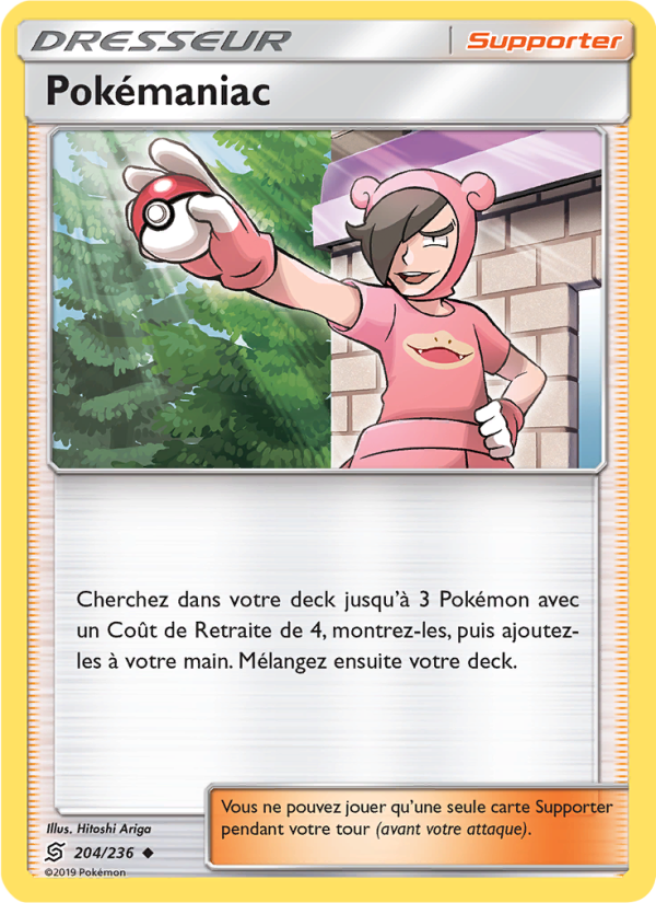 Pokémaniac 204 — Unified Minds (French Pokémon TCG card)