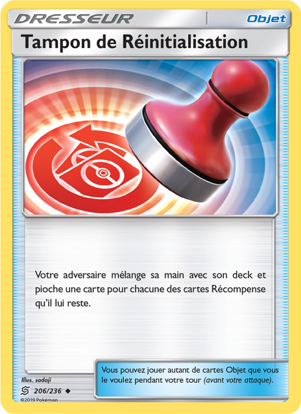 Tampon de Réinitialisation 206 — Unified Minds (French Pokémon TCG card)