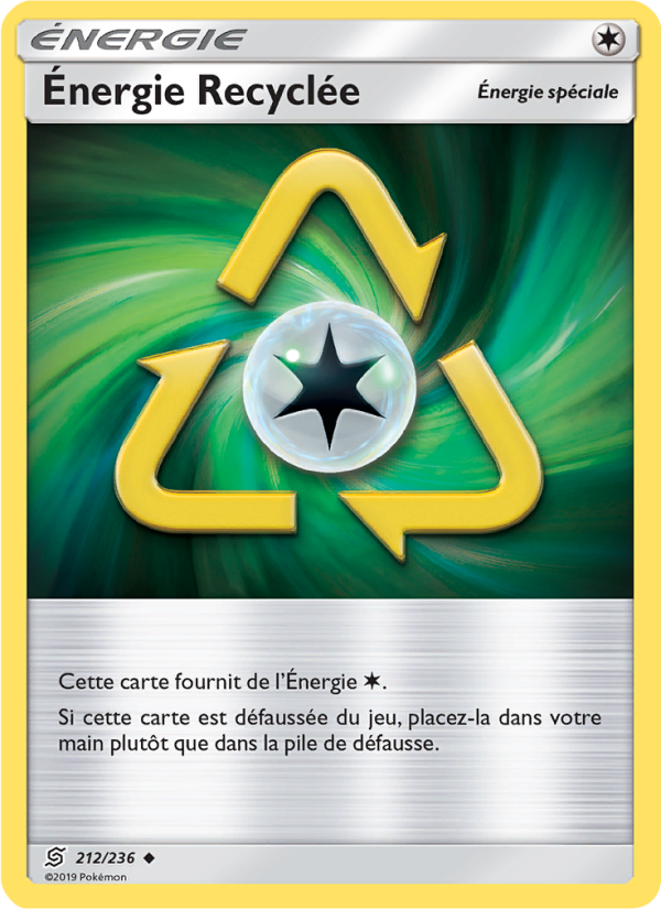 Énergie Recyclée 212 — Unified Minds (French Pokémon TCG card)