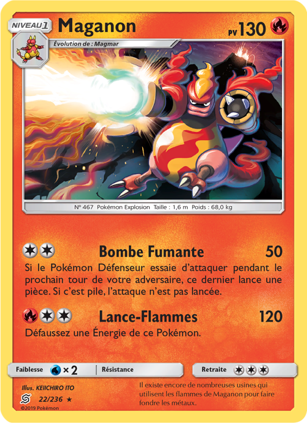 Maganon 22 — Unified Minds (French Pokémon TCG card)