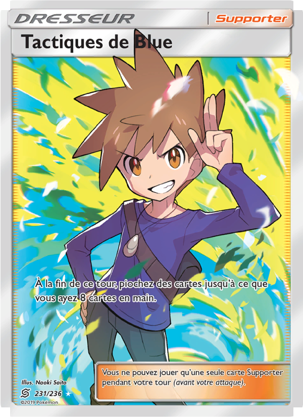 Tactiques de Blue 231 — Unified Minds (French Pokémon TCG card)