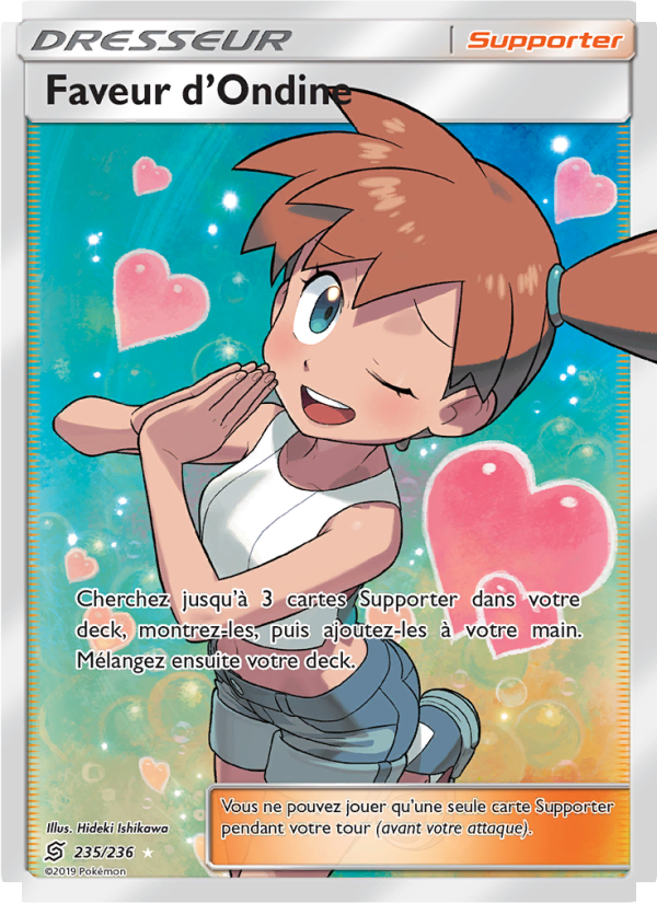 Faveur d’Ondine 235 — Unified Minds (French Pokémon TCG card)