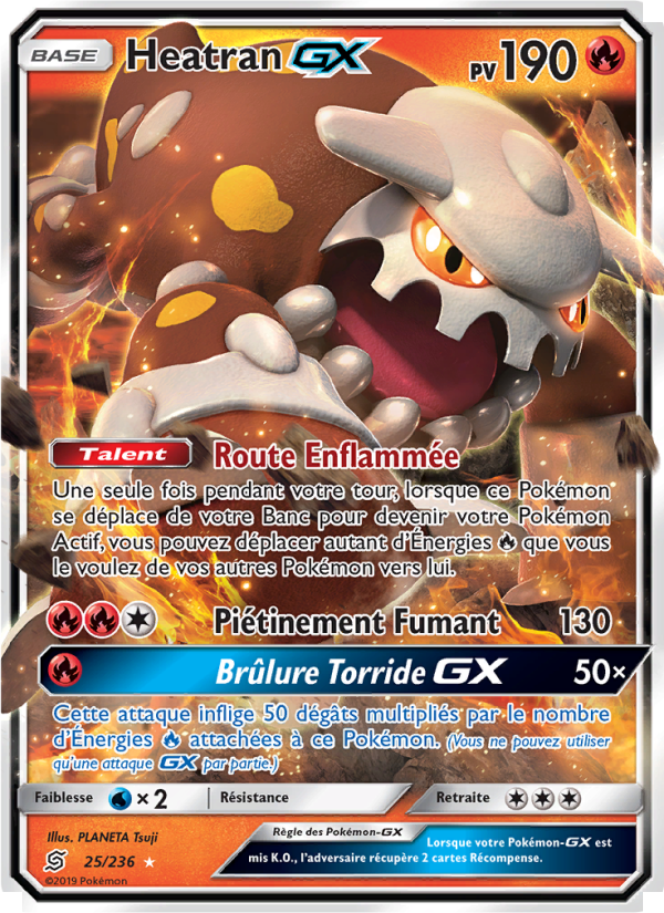 Heatran GX 25 — Unified Minds (French Pokémon TCG card)