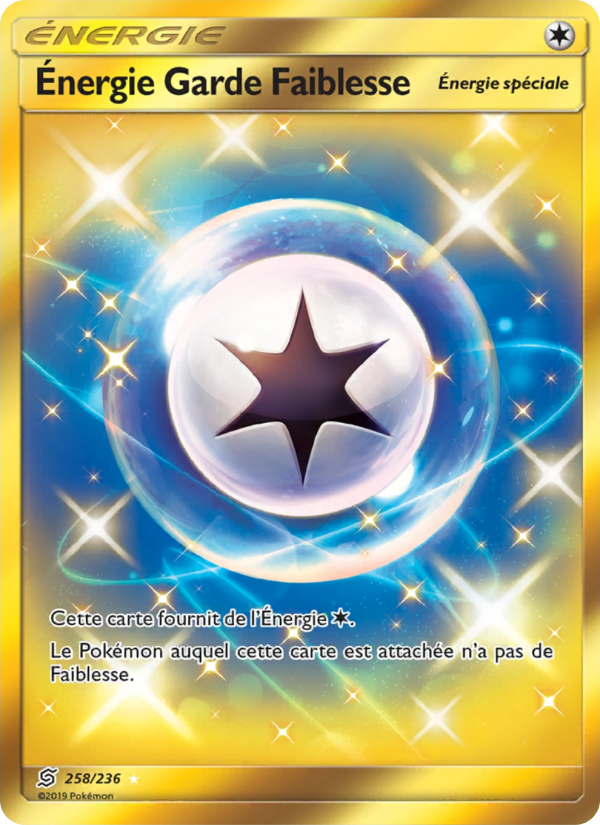 Énergie Garde Faiblesse 258 — Unified Minds (French Pokémon TCG card)