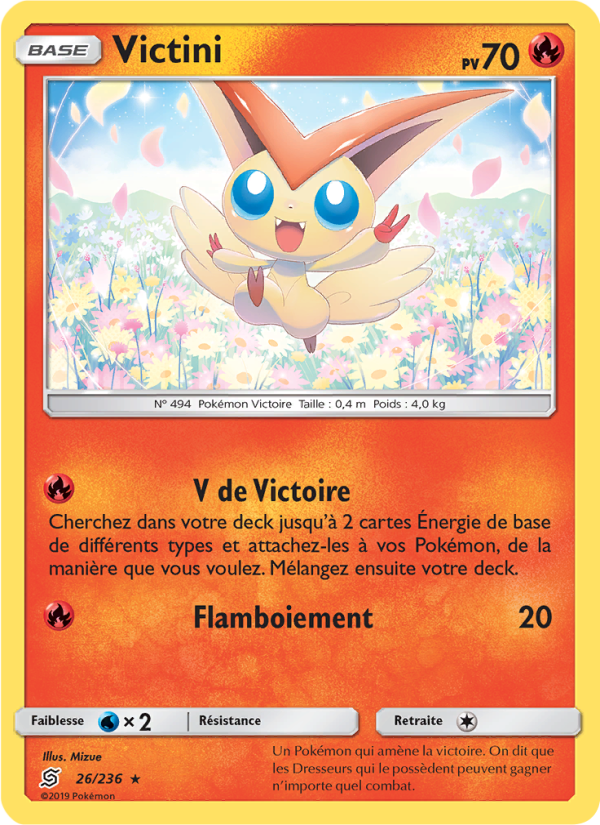 Victini 26 — Unified Minds (French Pokémon TCG card)