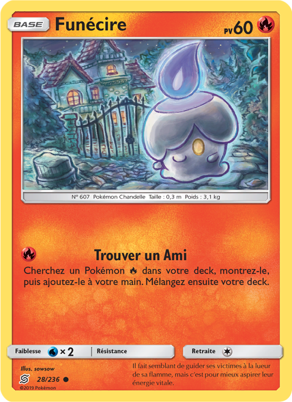 Funécire 28 — Unified Minds (French Pokémon TCG card)