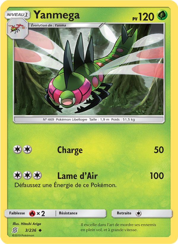Yanmega 3 — Unified Minds (French Pokémon TCG card)