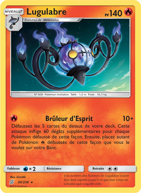 Lugulabre 30 — Unified Minds (French Pokémon TCG card)