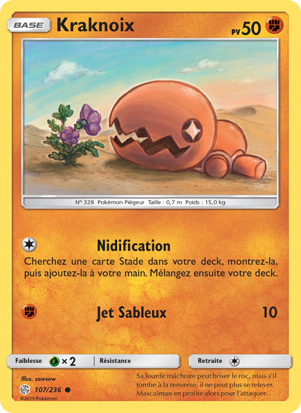Kraknoix 107 — Cosmic Eclipse (French Pokémon TCG card)