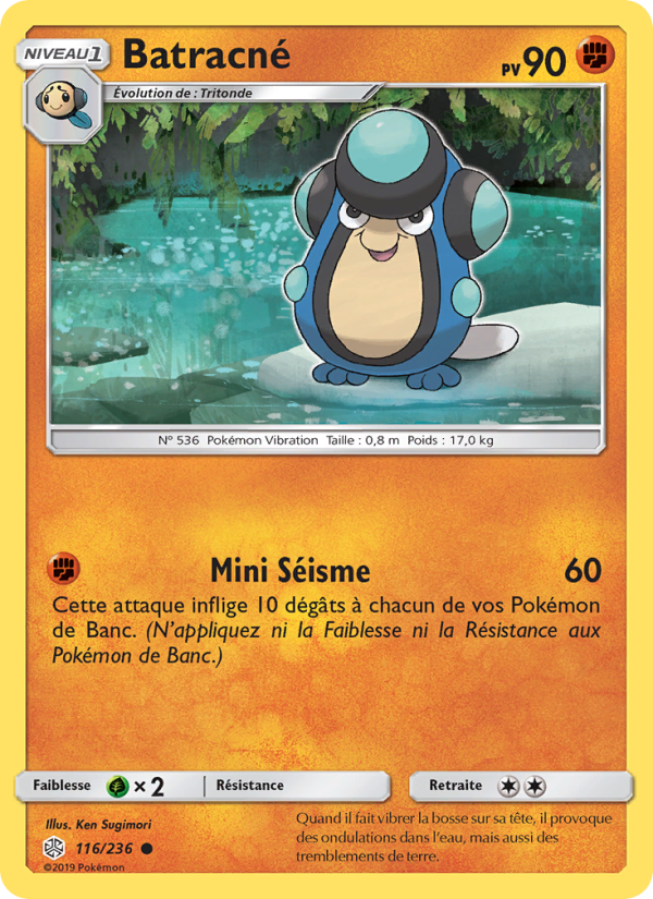 Batracné 116 — Cosmic Eclipse (French Pokémon TCG card)