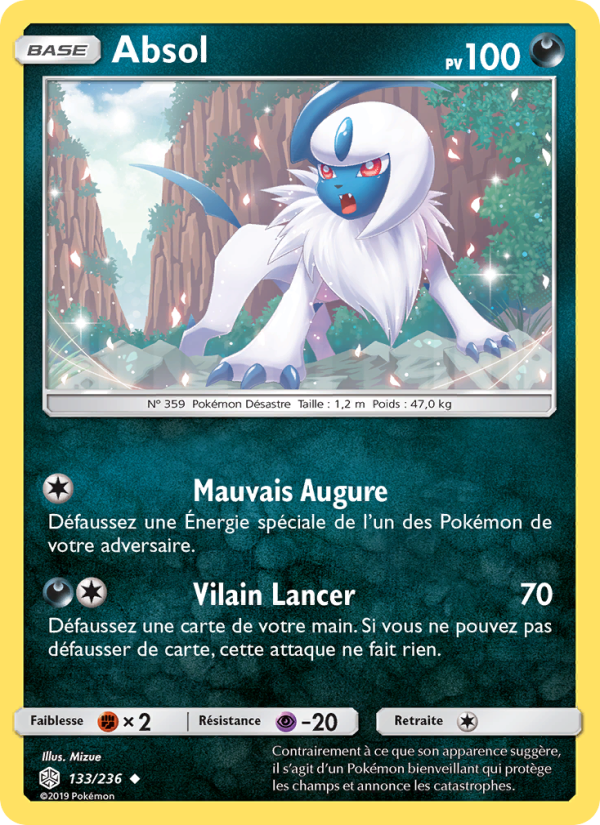 Absol 133 — Cosmic Eclipse (French Pokémon TCG card)