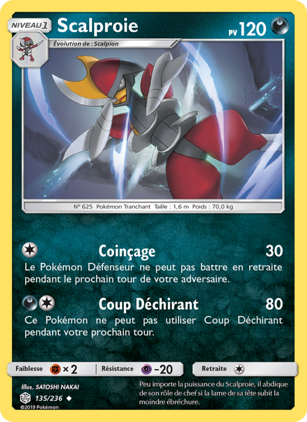 Scalproie 135 — Cosmic Eclipse (French Pokémon TCG card)