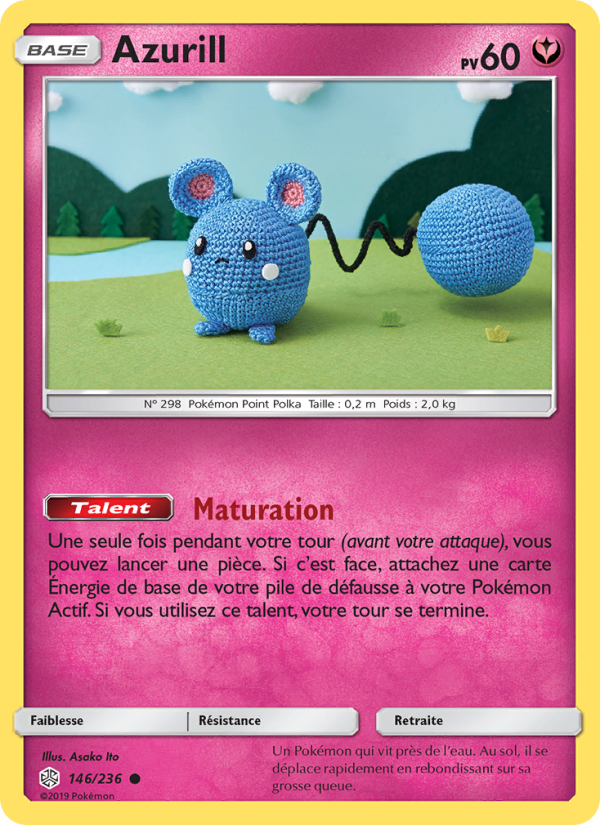 Azurill 146 — Cosmic Eclipse (French Pokémon TCG card)