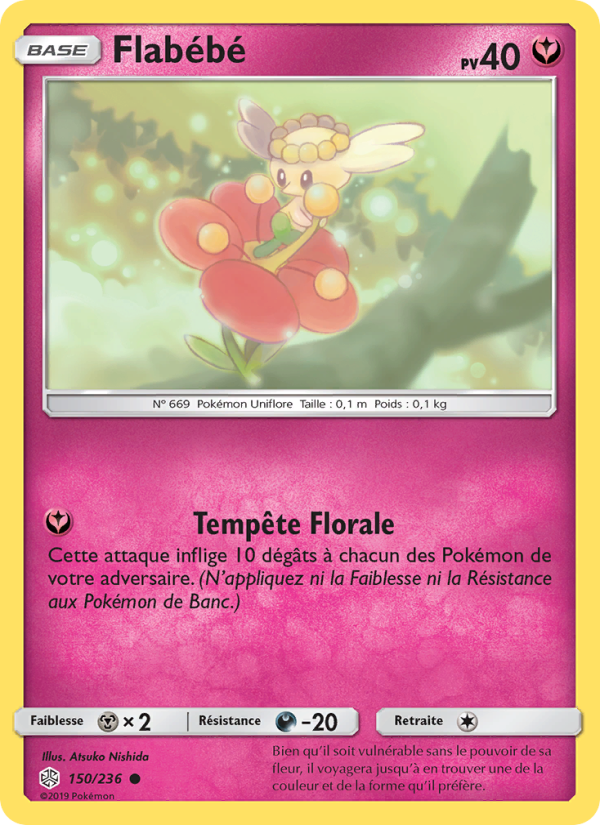 Flabébé 150 — Cosmic Eclipse (French Pokémon TCG card)