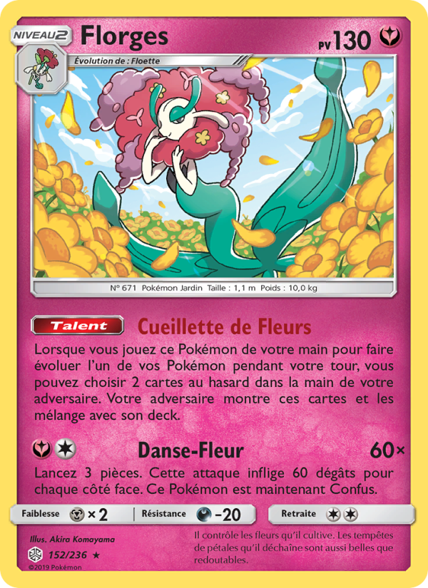 Florges 152 — Cosmic Eclipse (French Pokémon TCG card)