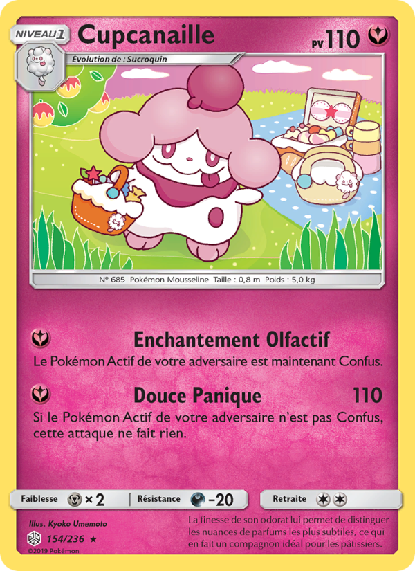 Cupcanaille 154 — Cosmic Eclipse (French Pokémon TCG card)