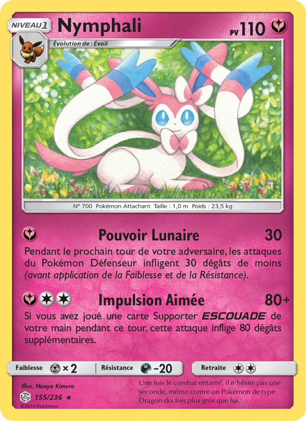 Nymphali 155 — Cosmic Eclipse (French Pokémon TCG card)