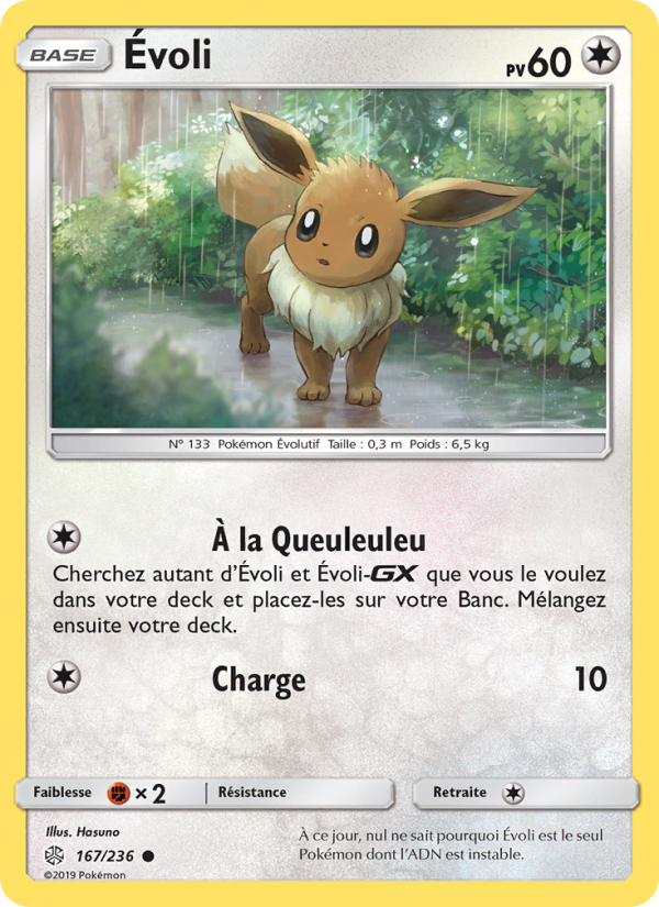 Évoli 167 — Cosmic Eclipse (French Pokémon TCG card)