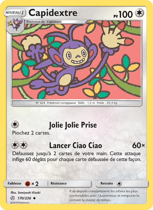 Capidextre 170 — Cosmic Eclipse (French Pokémon TCG card)