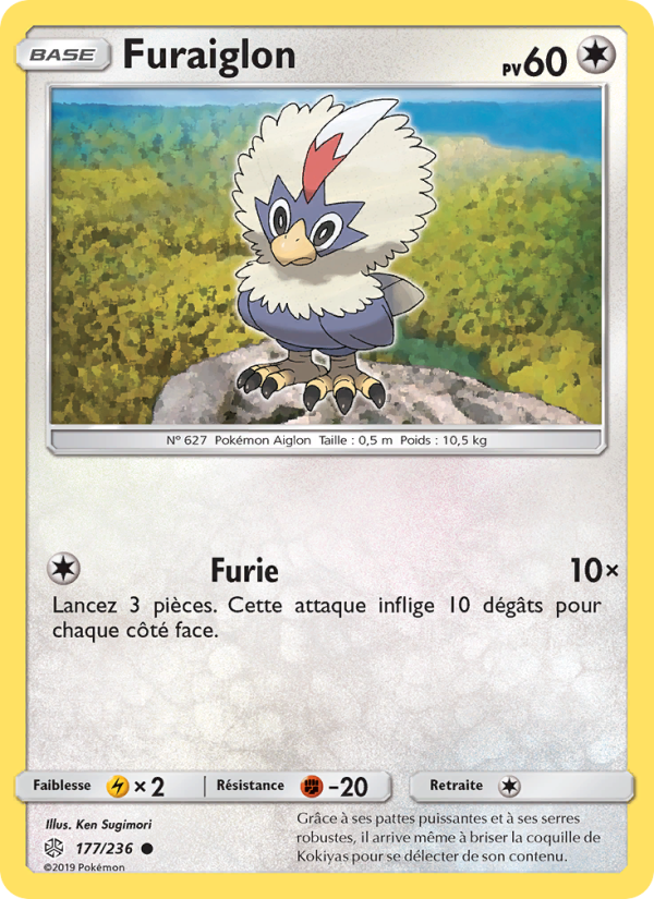 Furaiglon 177 — Cosmic Eclipse (French Pokémon TCG card)