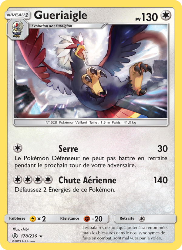 Gueriaigle 178 — Cosmic Eclipse (French Pokémon TCG card)