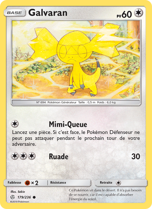Galvaran 179 — Cosmic Eclipse (French Pokémon TCG card)