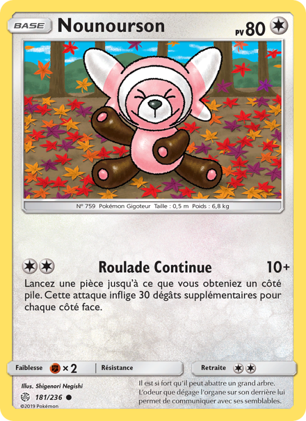 Nounourson 181 — Cosmic Eclipse (French Pokémon TCG card)