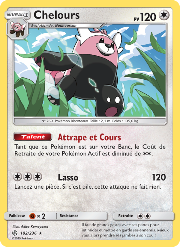 Chelours 182 — Cosmic Eclipse (French Pokémon TCG card)