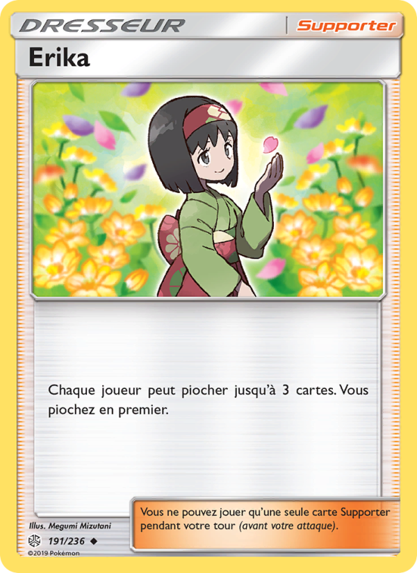 Erika 191 — Cosmic Eclipse (French Pokémon TCG card)