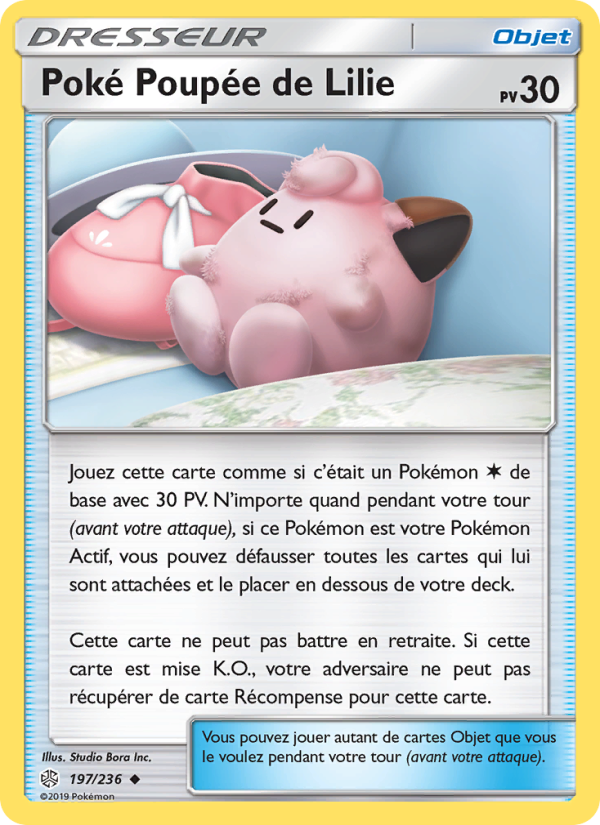 Poké Poupée de Lilie 197 — Cosmic Eclipse (French Pokémon TCG card)